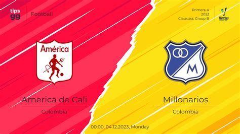 América de Cali vs. Millonarios (4 Dec, 2023) Live Score .
